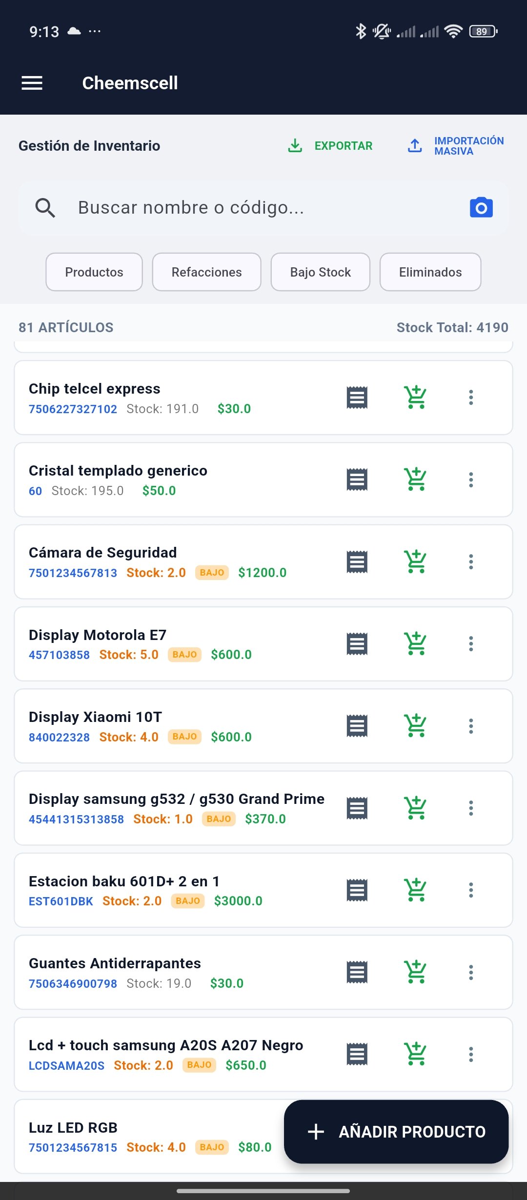 Gestión de Inventario